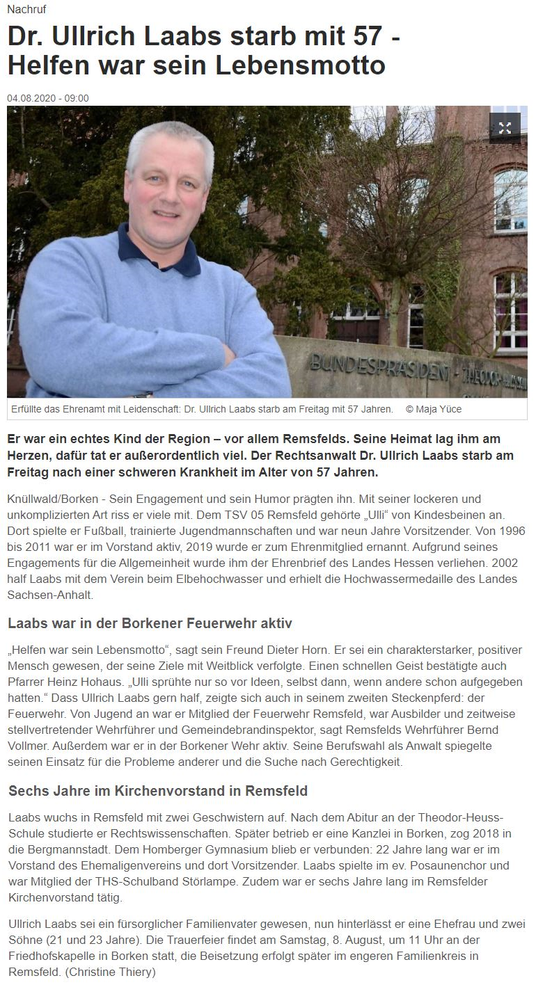 Dr Ullrich Laabs